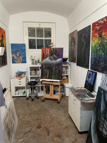 Blick ins Atelier bei prideART 2023